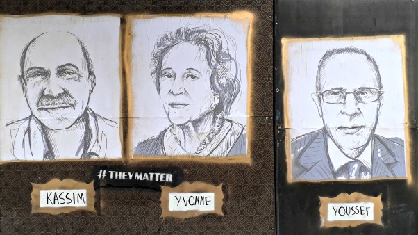 More than 200 #TheyMatter portraits honor Beirut explosion victims via an illegal street art gallery by an American Christian in Lebanon.