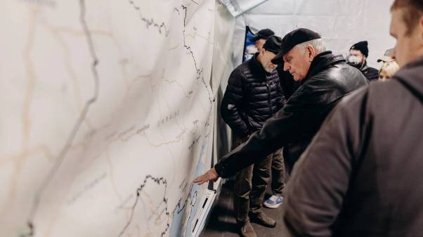 Franklin Graham visits Samaritan's Purse's disaster response programs in Ukraine.