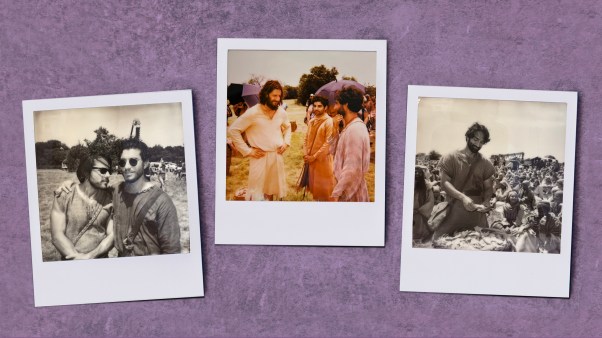 Screenwriter Tyler Thompson snapped Polaroids on The Chosen's Texas set.