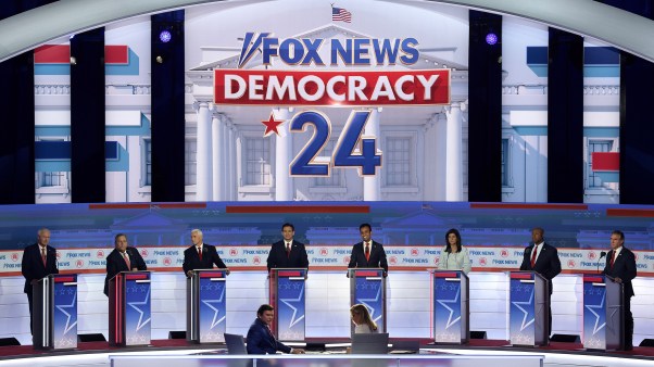 Republican presidential candidates participate in the first debate of the GOP primary season.