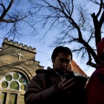 Christians attending church in China.