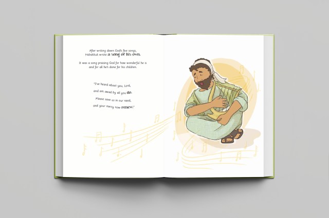 Open book spread of Habakkuk