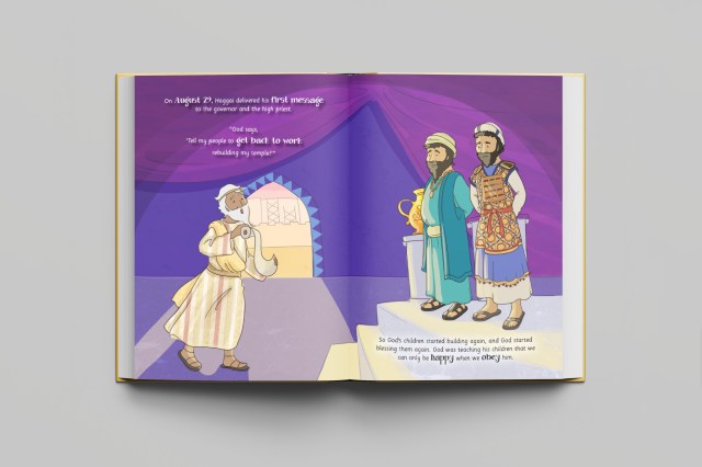 Open book spread of Haggai