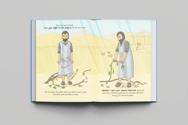 Open book spread of Jonah