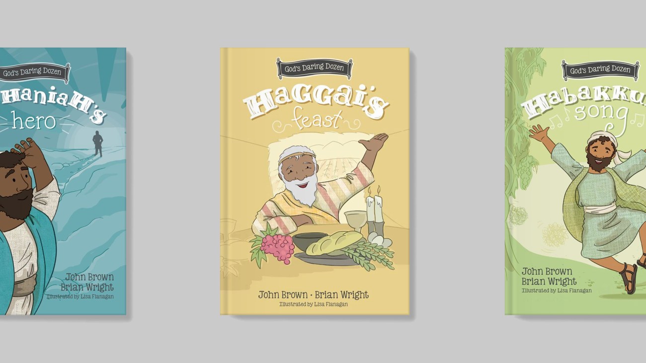 Book covers of minor prophets Zephaniah, Haggai, and Habakkuk