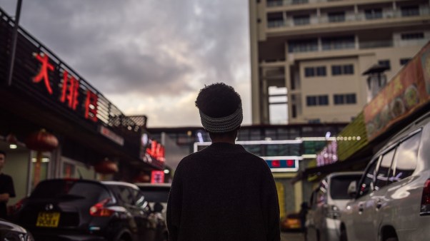 girl in Kenyan chinatown