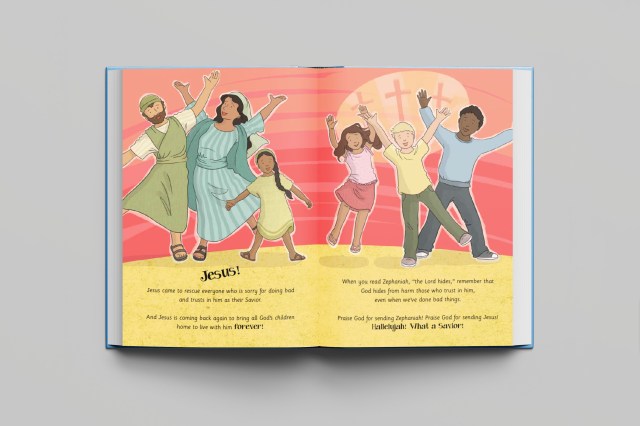Open book spread of Zephaniah