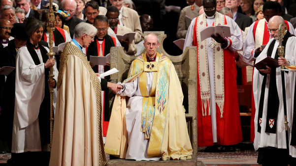 The Church of England enthrones Justin Welby as archbishop of Canterbury.